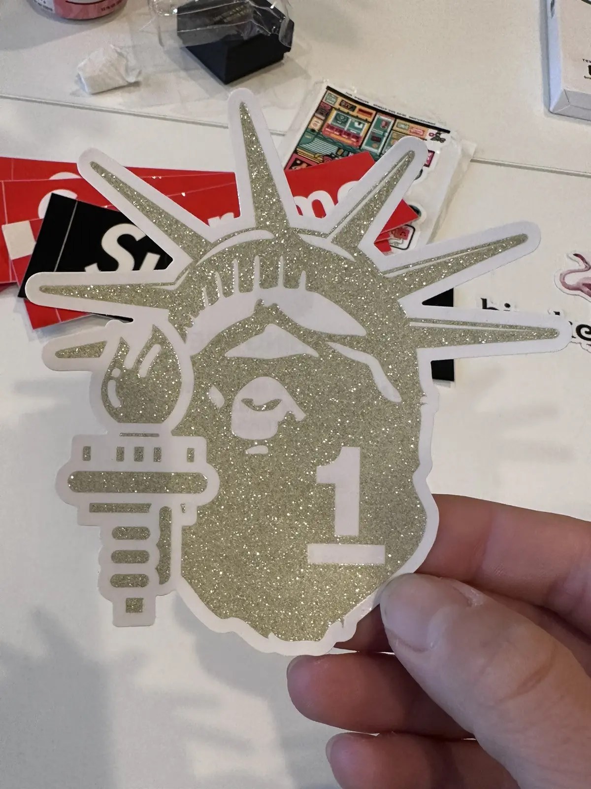 Bape Bape Madison Ave 1 Year Anniversary Sticker Grailed