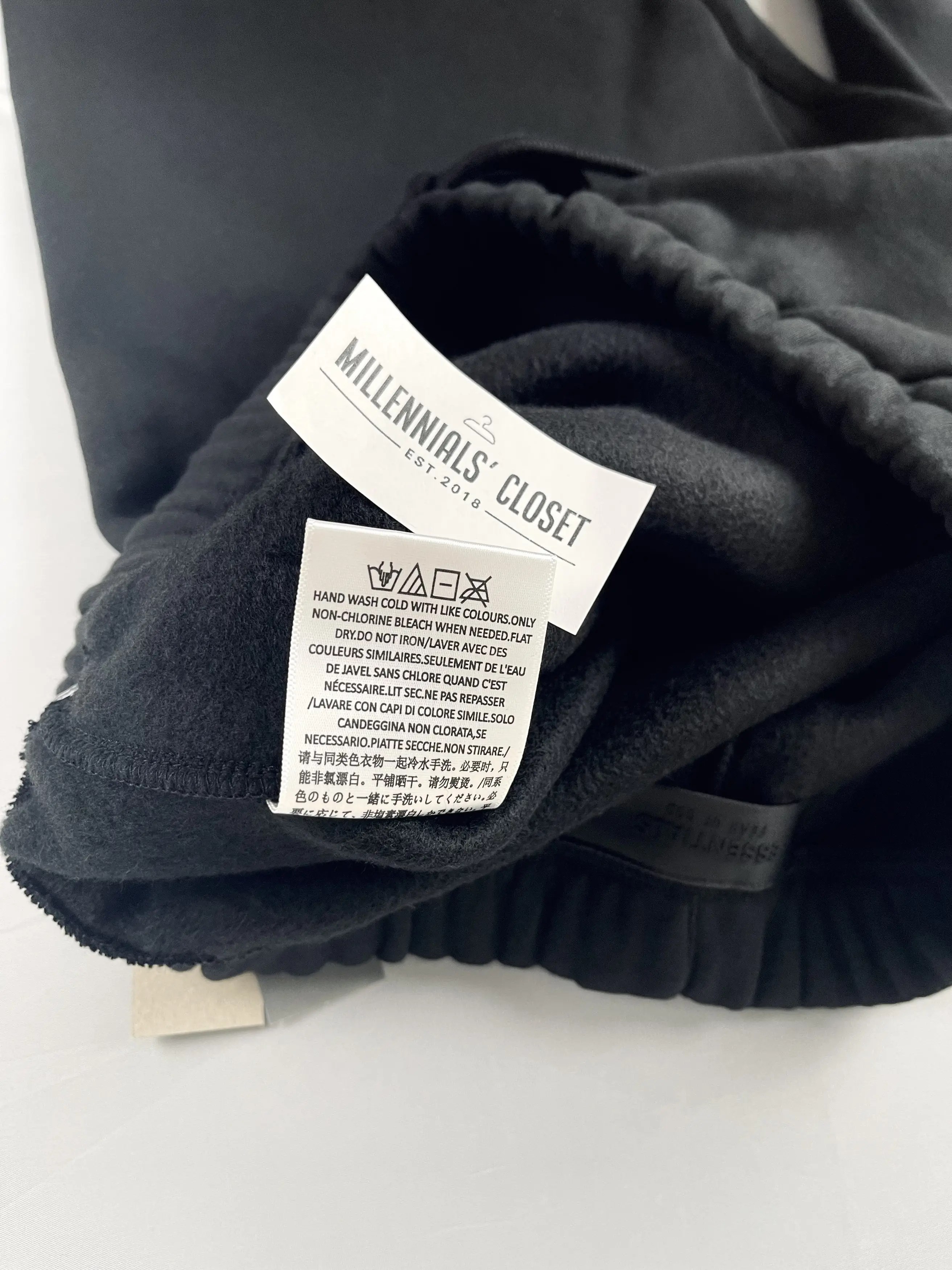 Fear of God Fear of God Essentials Nylon Tracksuit Jet Black SS24 XXS