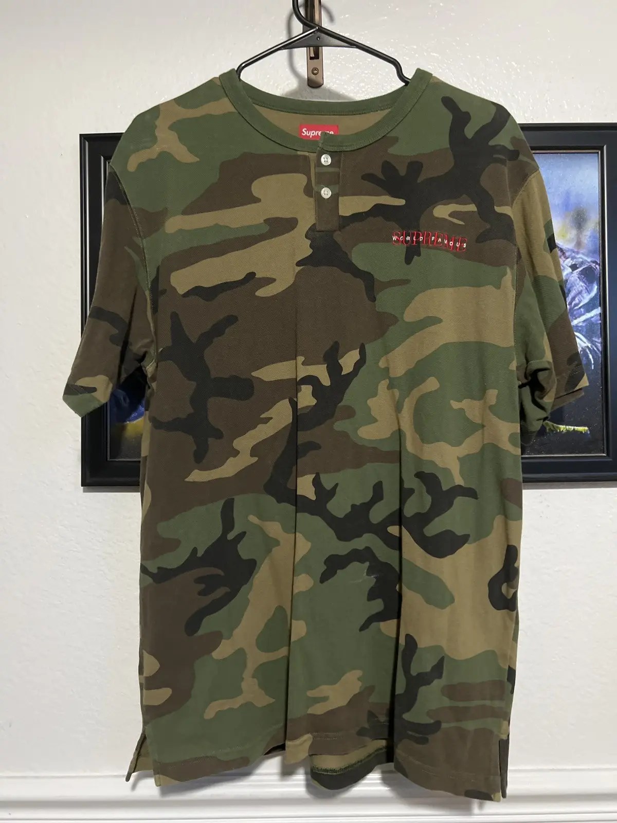 Supreme Supreme World Famous camo button up Grailed
