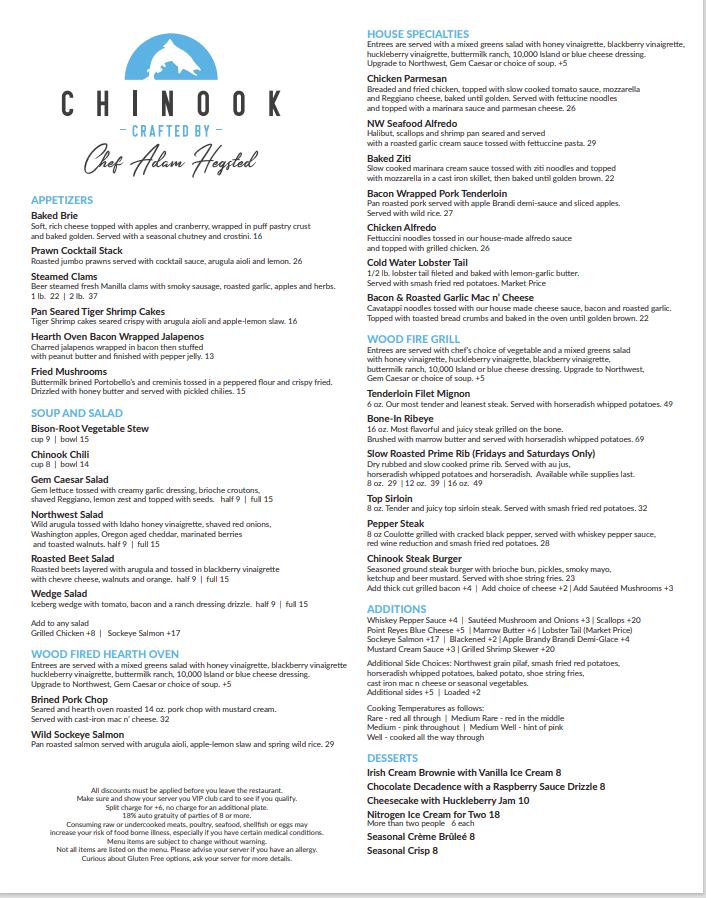 Coeur d'Alene Casino Resort Hotel Club + Resort Chef