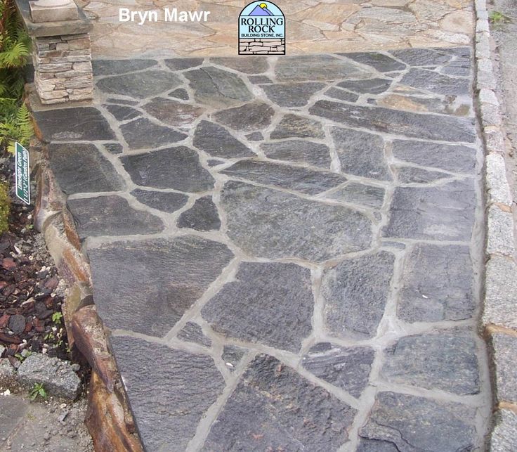 Irregular flagstone patio Flagstone patio Pinterest