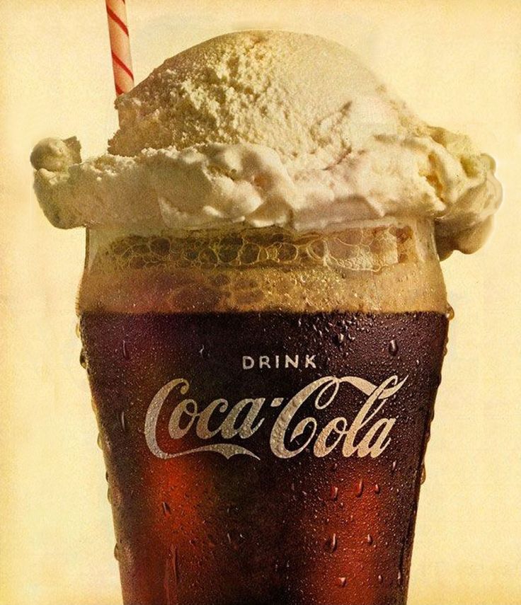 Coca Cola and ice cream Coke Cola Pinterest