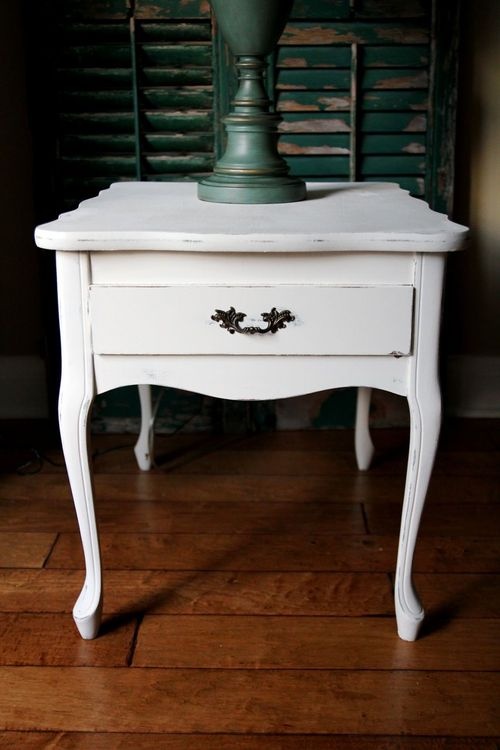 Shabby Chic Night Stand. Shabby chic dressers Pinterest