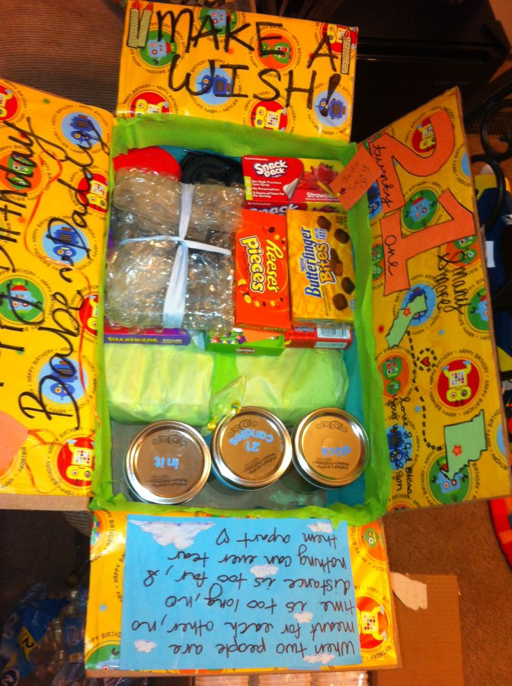 21st birthday care package 21 birthday Pinterest