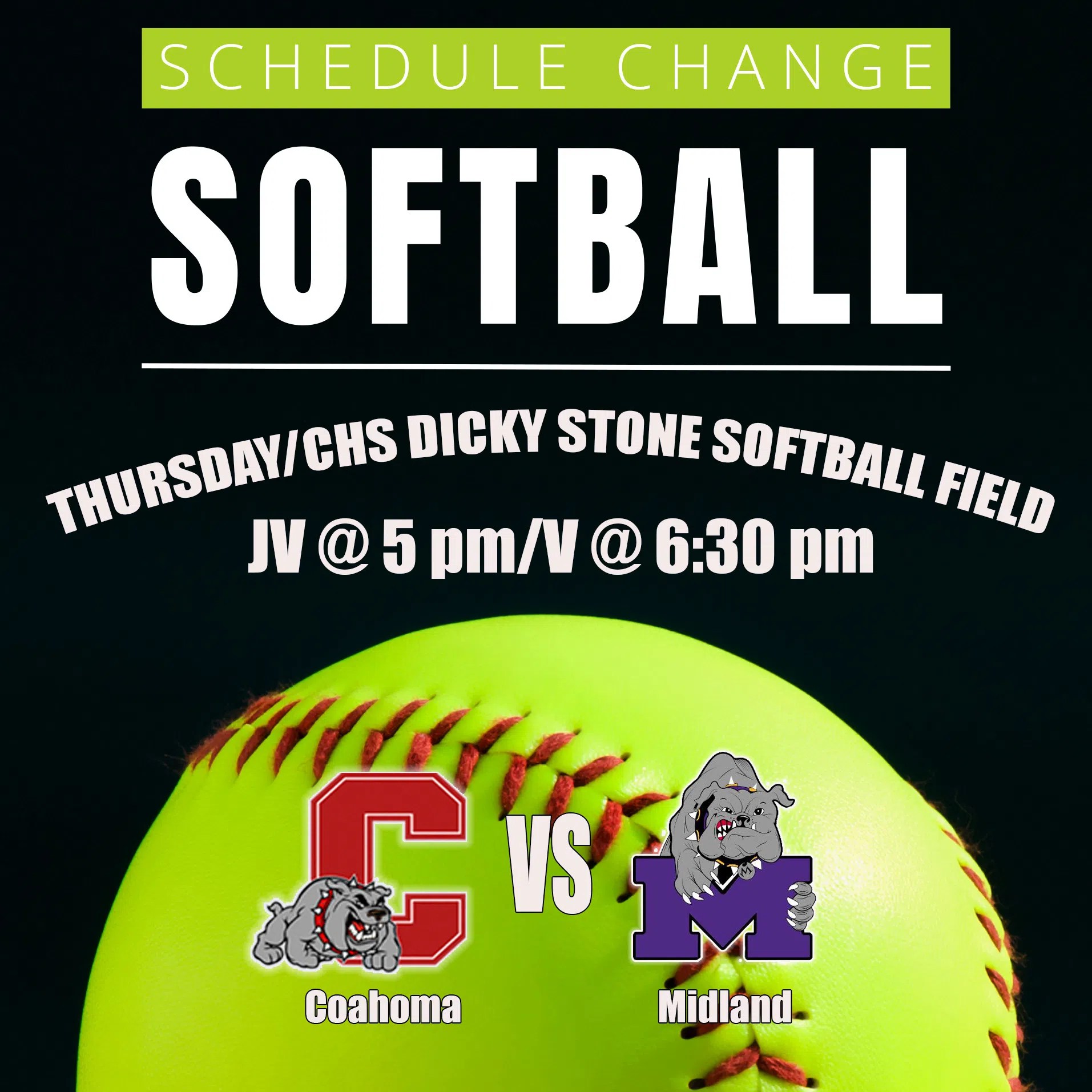 Coahoma Softball Game Change Kbest Media
