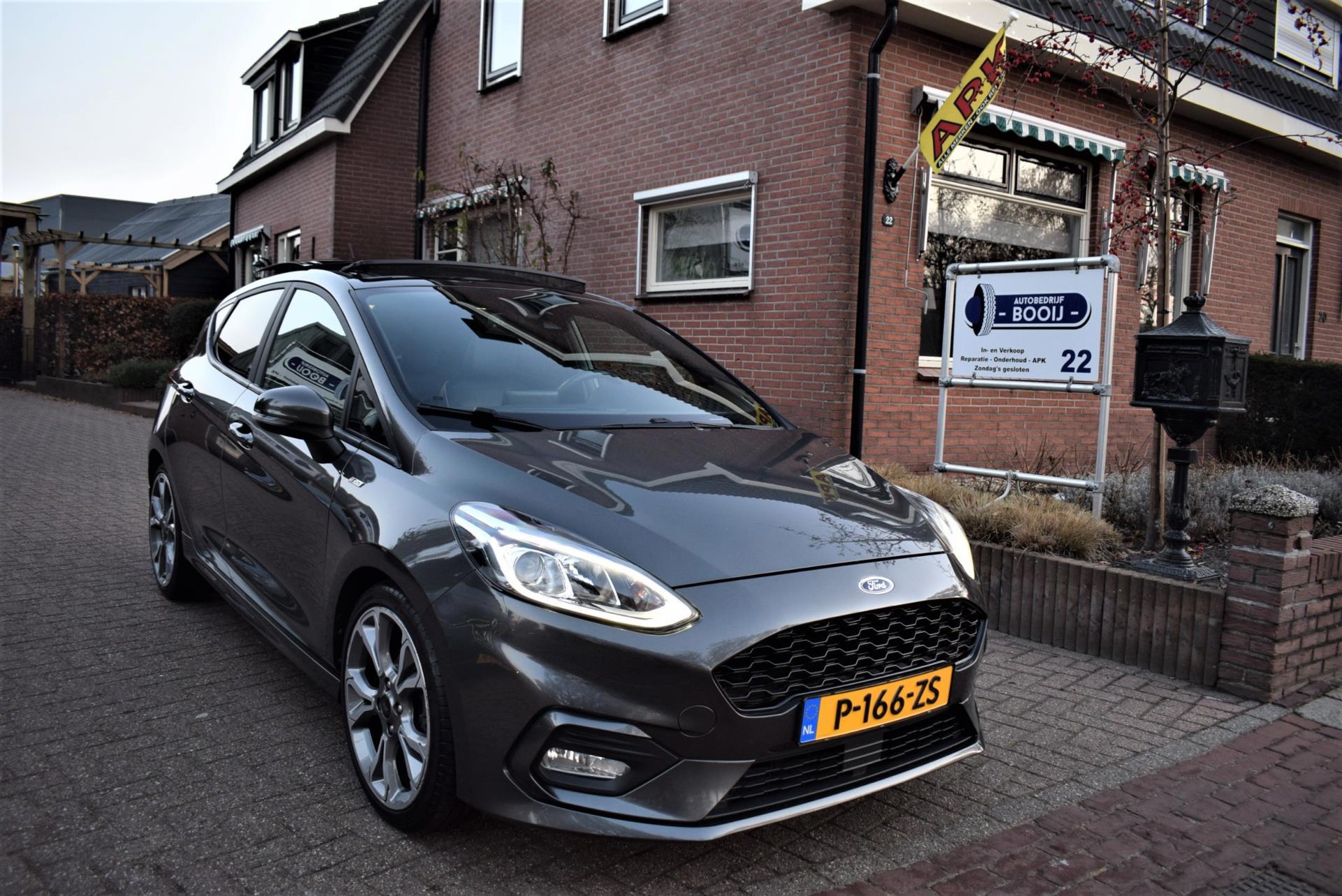 Ford Fiesta - St- Line 1.0 Ecoboost 100 Pk/ 5 Drs/ Autom/ Navi/ Cruise/ Pano- Dak/ Airco- Ecc/ Bluetooth/ Lmw 18"/ Keyless/ Stoel Verw/ Usb Benzine Uit 2017 - Www.autobedrijfbooij.nl