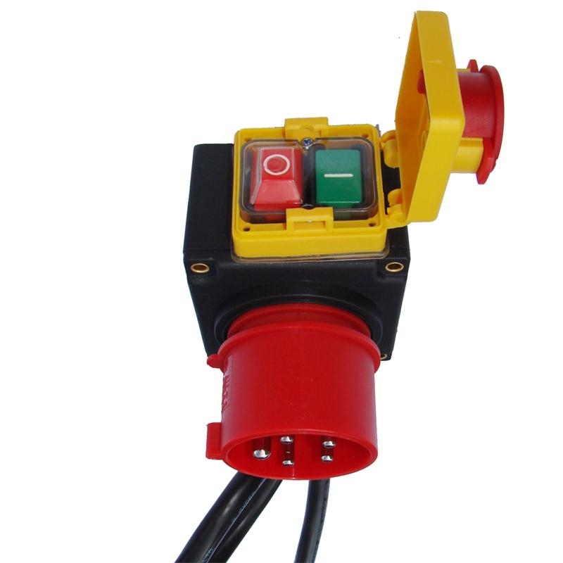 Schalter Stecker Einheit 400V 16A Stecker Notaus für Holzspalter