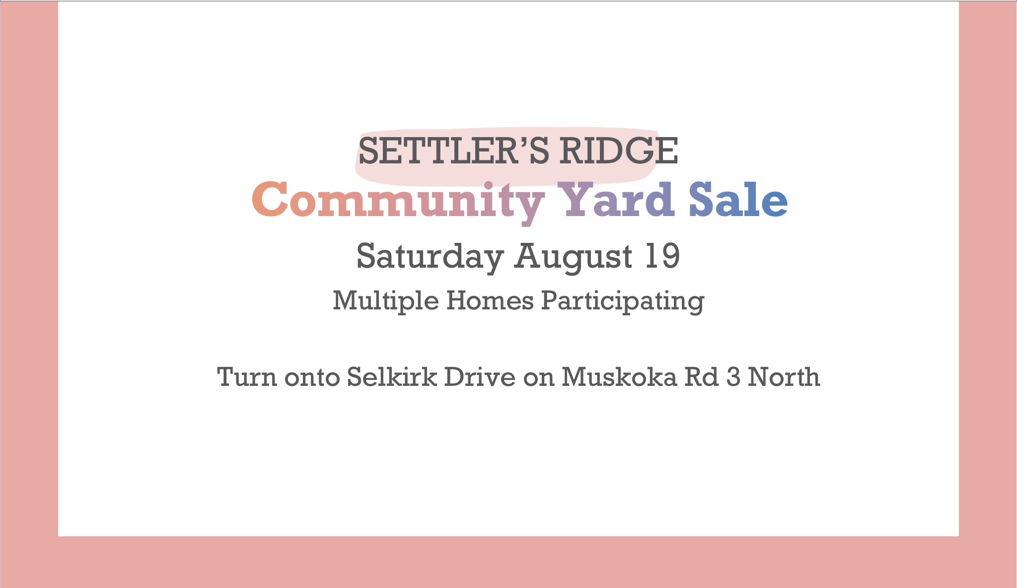 Community Garage Sale Huntsville Doppler