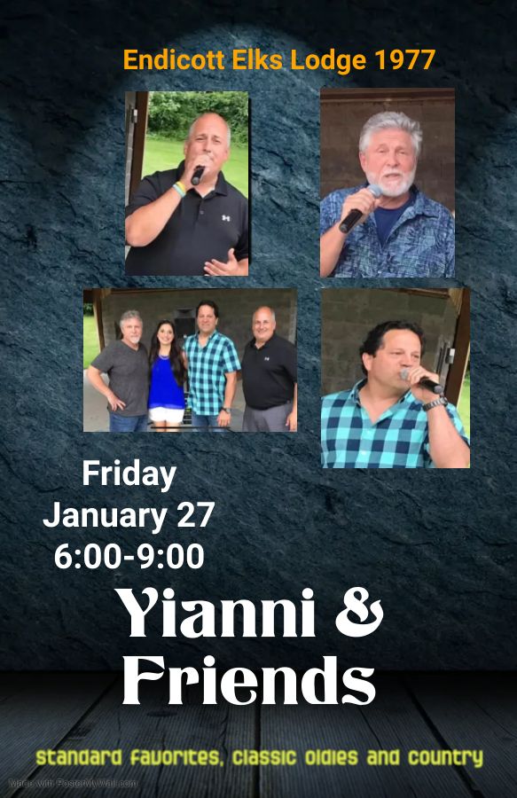 Yianni & Friends at the Endicott Elks Lodge 1977 100.5 The Drive