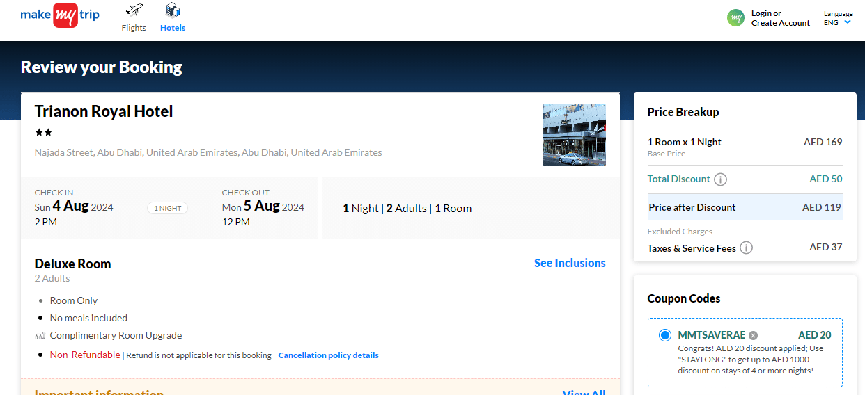 MakeMyTrip Promo Code August 2024 VoucherCodes.ae