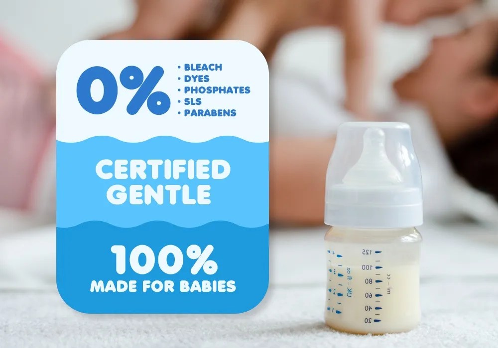 Kleenfant Natural Baby Bottle and Nipple Cleanser (550ml) edamama