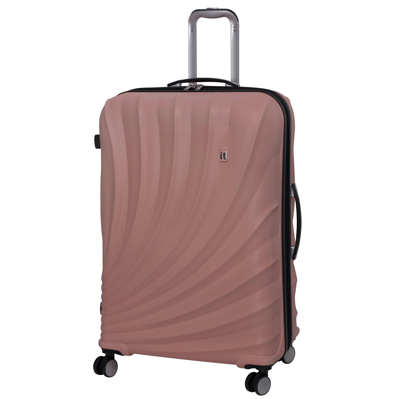 it Luggage Pagoda Large Expandable 8 Wheel Suitcase Pink (1154089