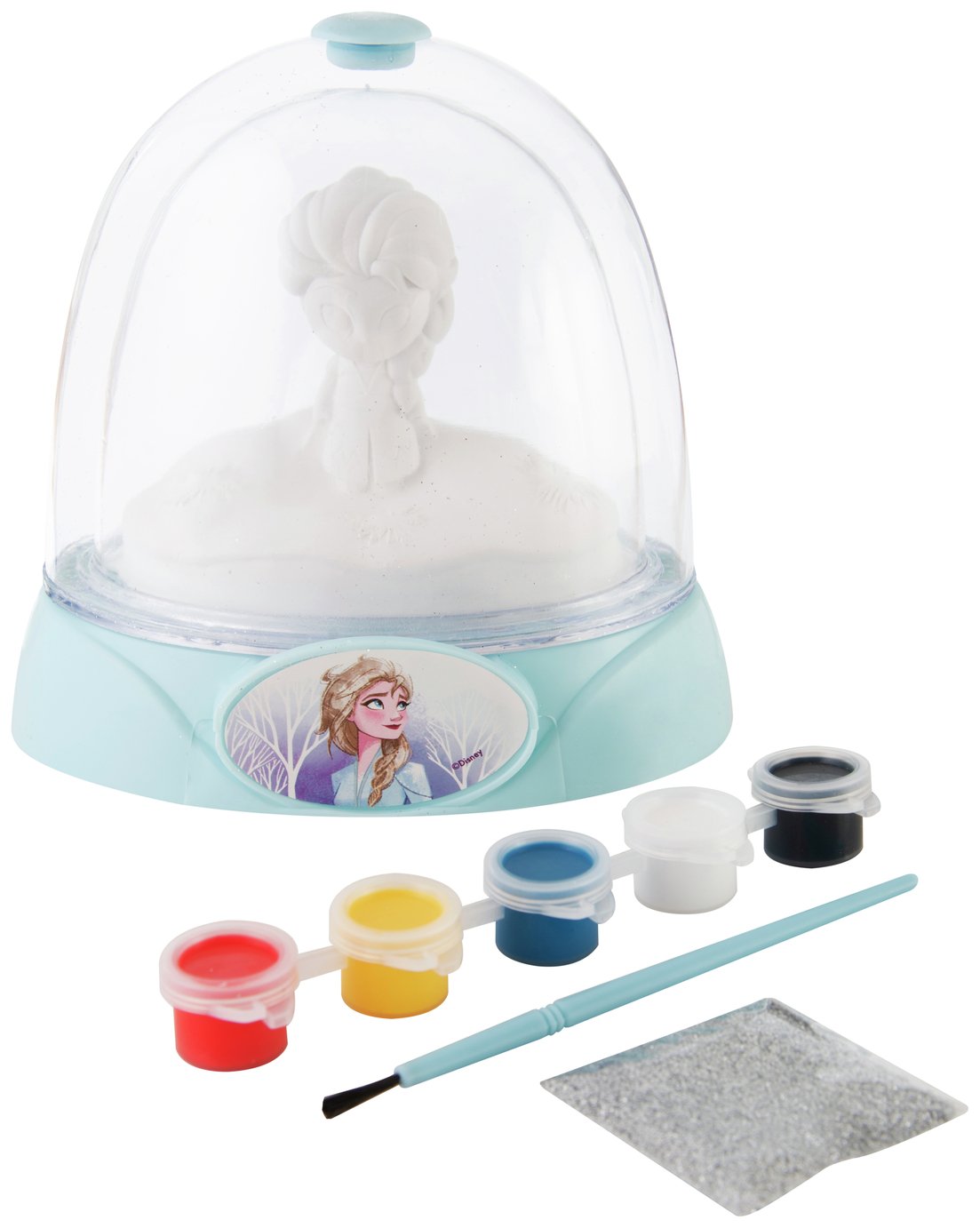 Frozen II Anna Or Elsa Paint Your Own Glitter Dome (1348589) Argos