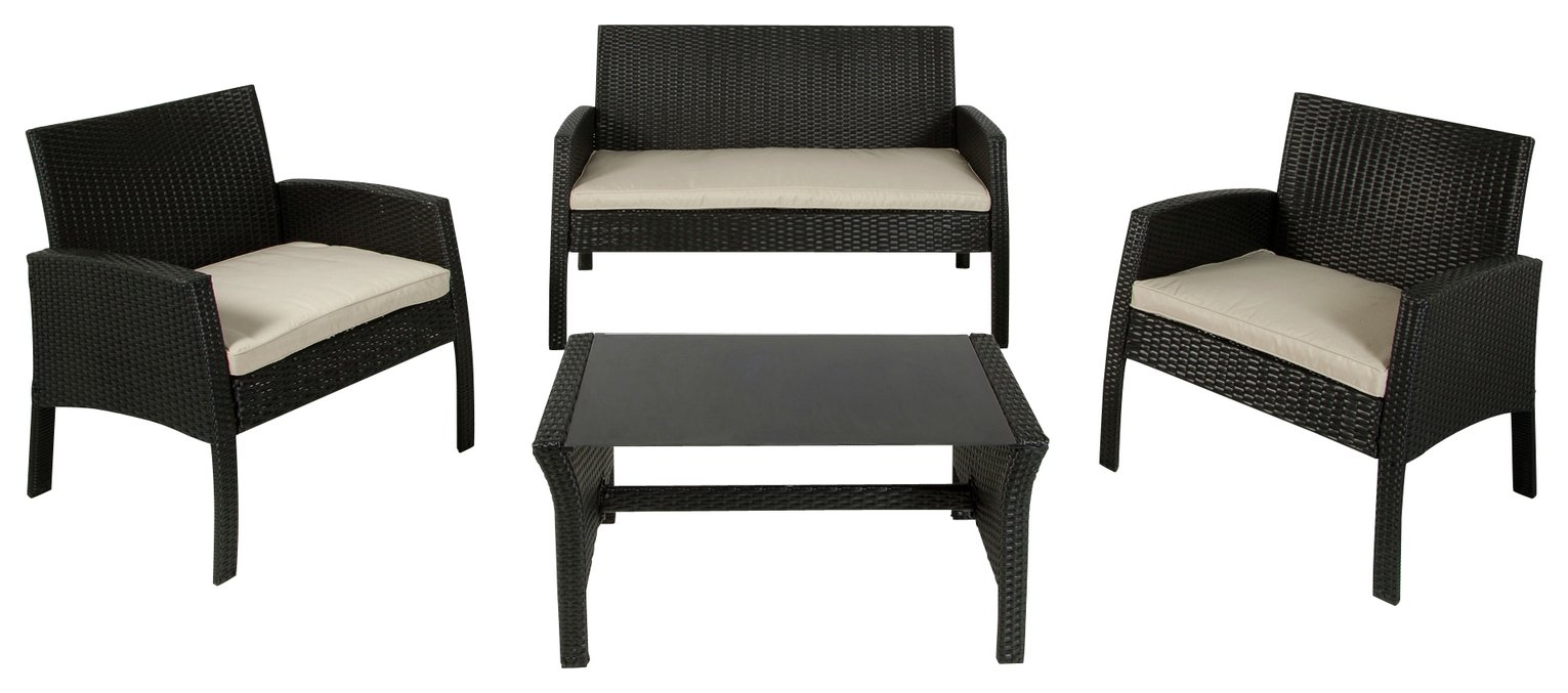 Argos Rattan Effect 4 Seater Garden Patio Furniture Set Reviews