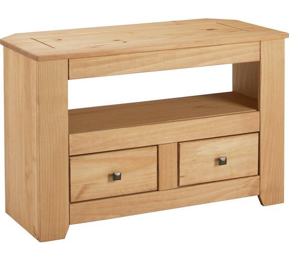 Argos Home Amersham 2 Drawer Solid Wood TV Unit Light Pine (1515161