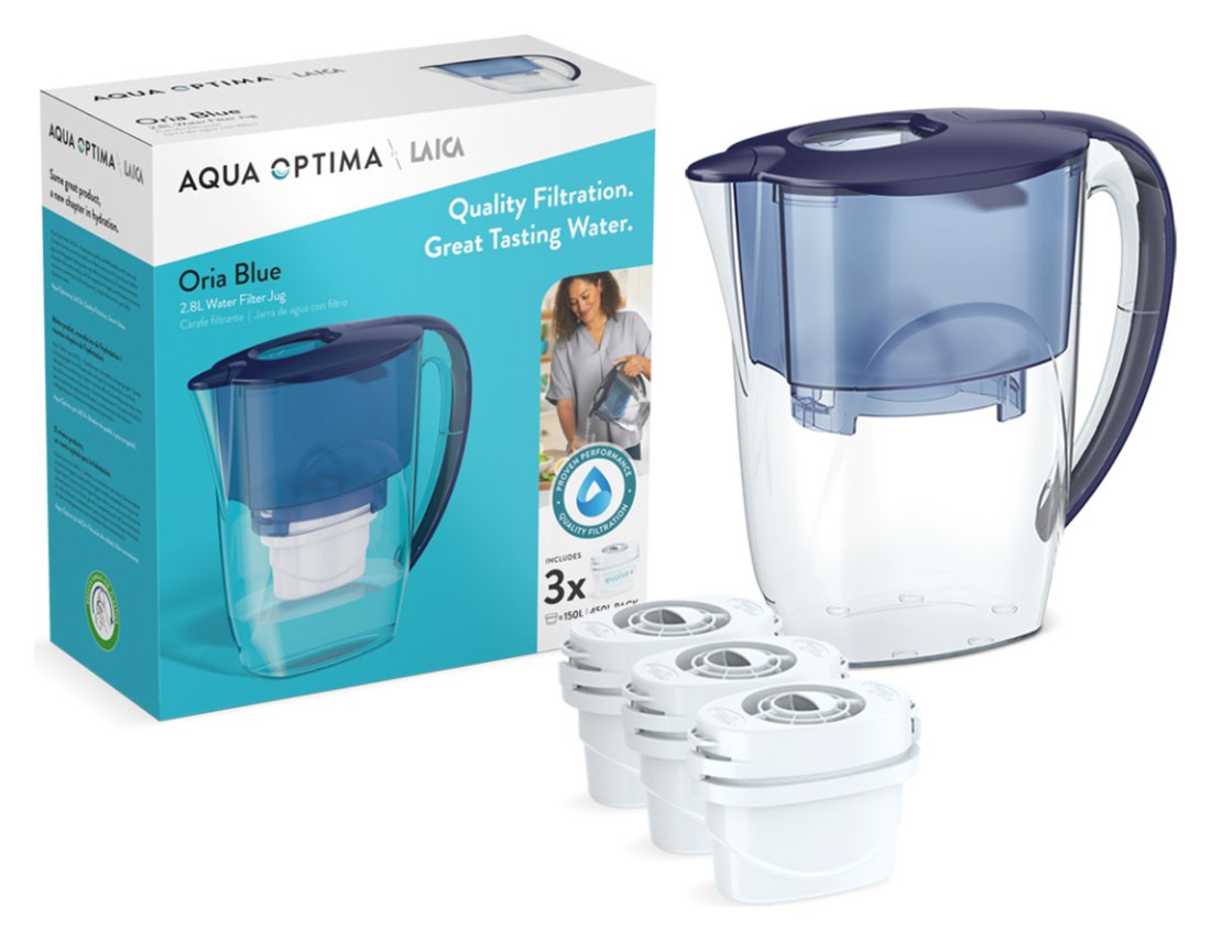 Aqua Optima Oria Water Filter Jug with 3 Filter Cartridges review 8.7