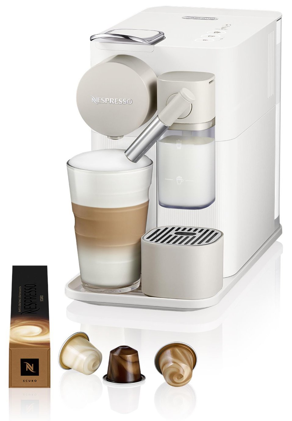 Nespresso Lattissima One Pod Coffee Machine White (1979233) Argos