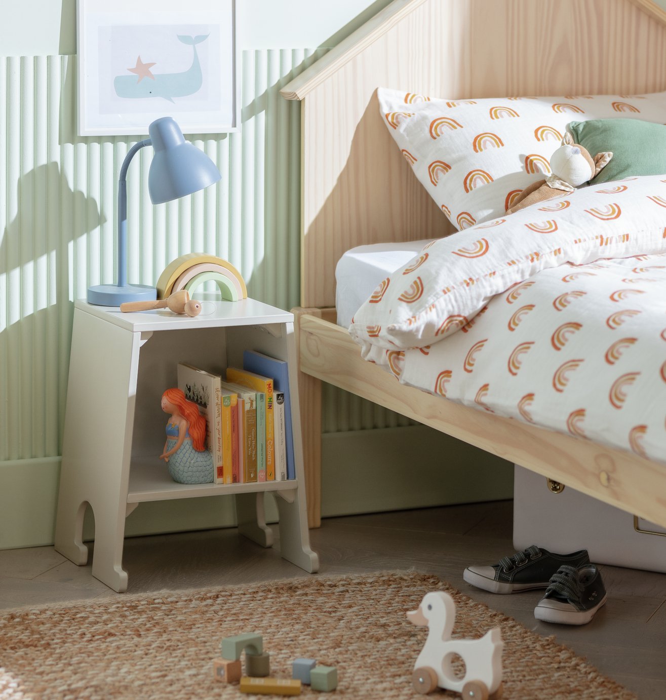 Habitat Kids Darby Bedside Table Putty Grey (2013404) Argos Price