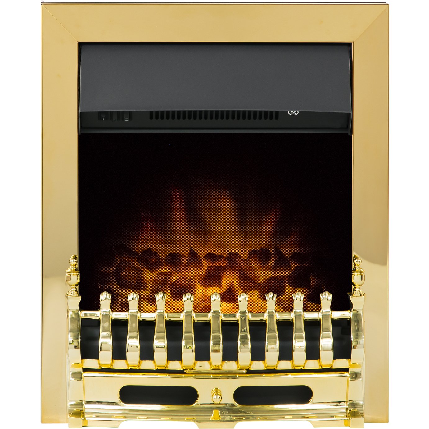Adam Blenheim Electric Inset Fire Brass (2021850) Argos Price