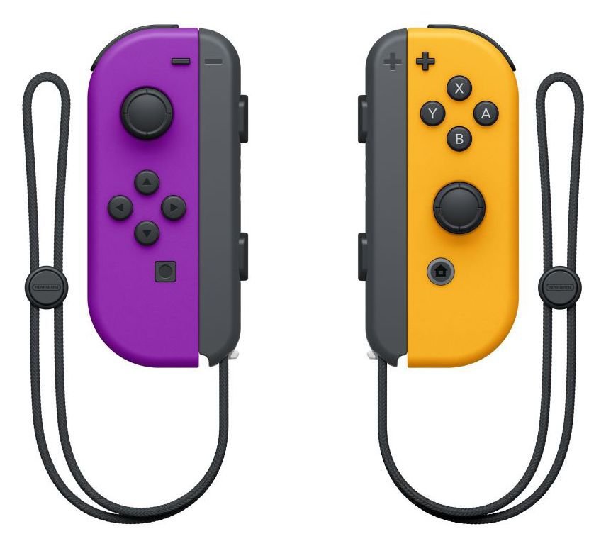 Nintendo Switch JoyCon Controller Pair Purple & Orange (2078360