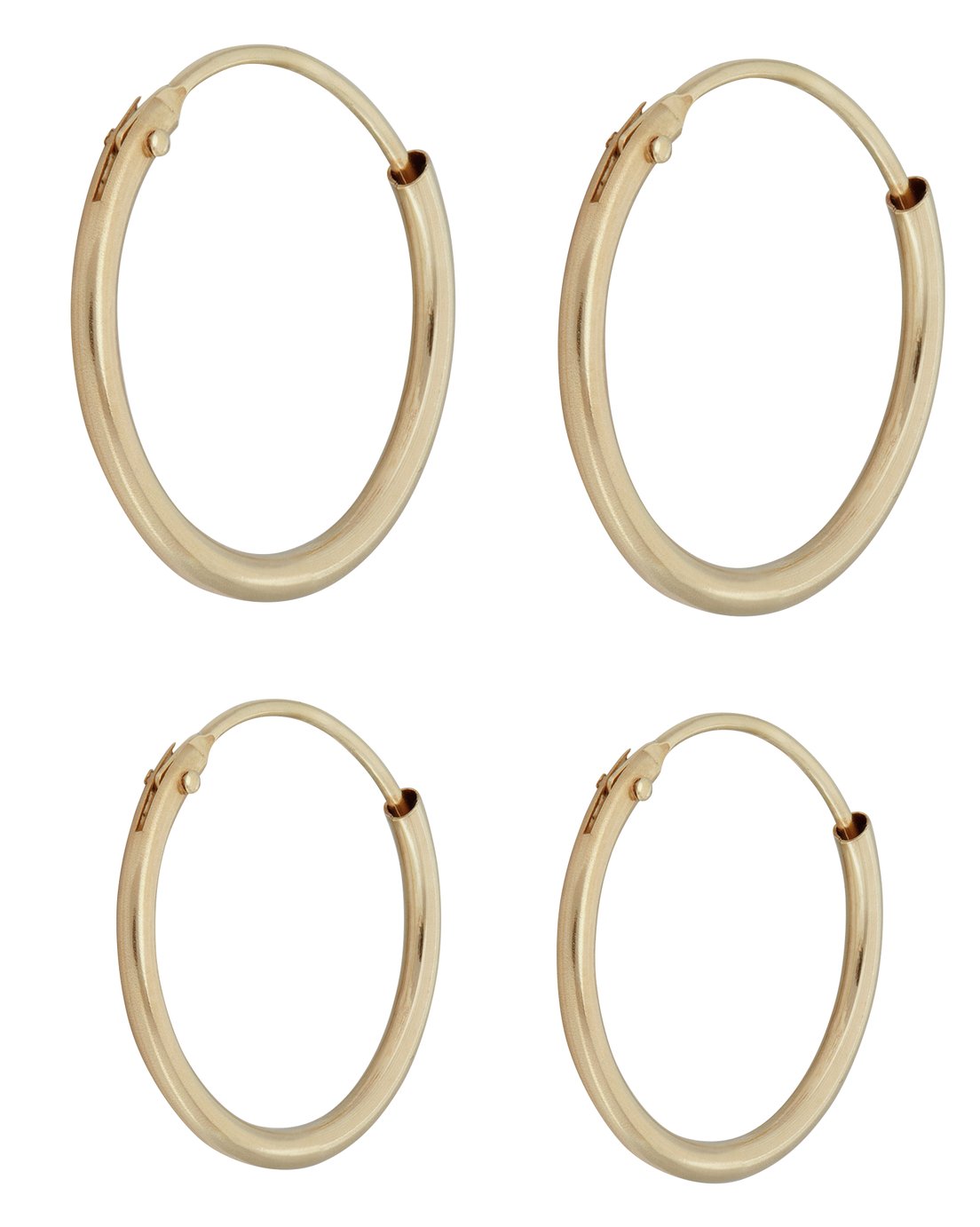 9 Carat Gold Hinged Hoop Earrings Reviews
