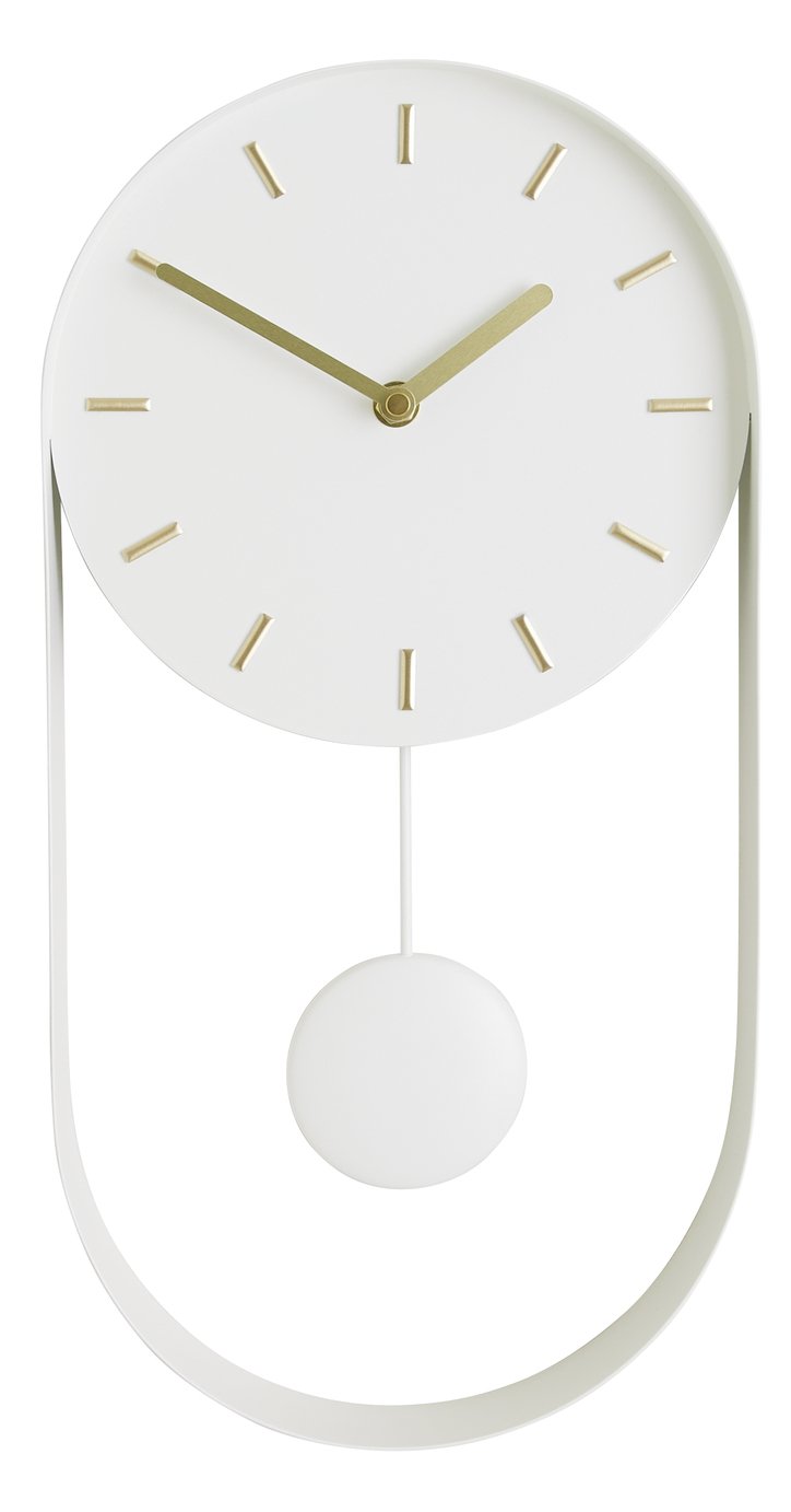 Habitat Metro Metal Pendulum Wall Clock Reviews Updated October 2023