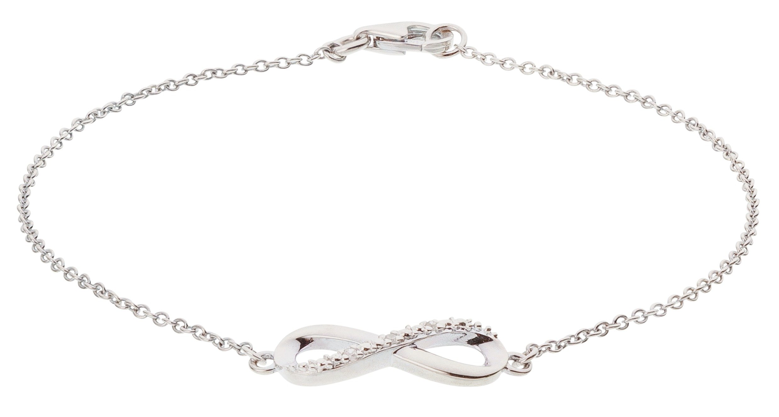 Buy Revere Sterling Silver Diamond Accent Infinity Bracelet at Argos.co