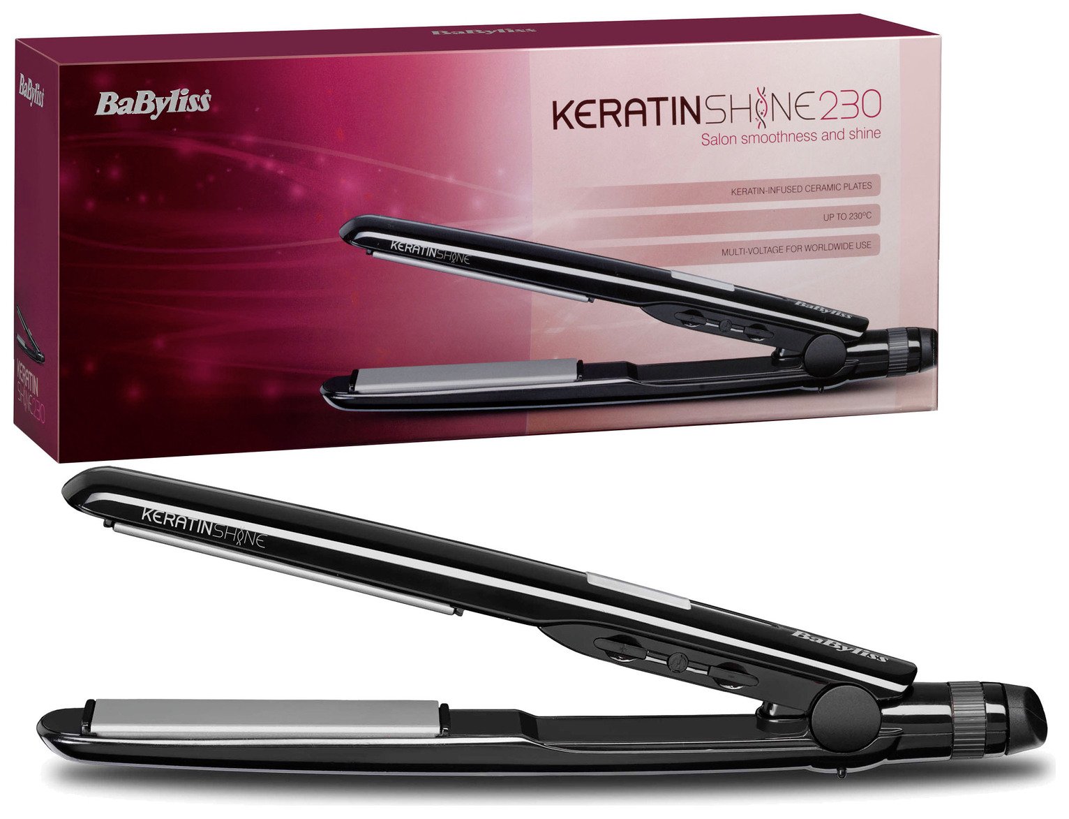 Buy BaByliss 2079DU Keratin Shine 230 Hair Straightener at Argos.co.uk Your Online Shop for