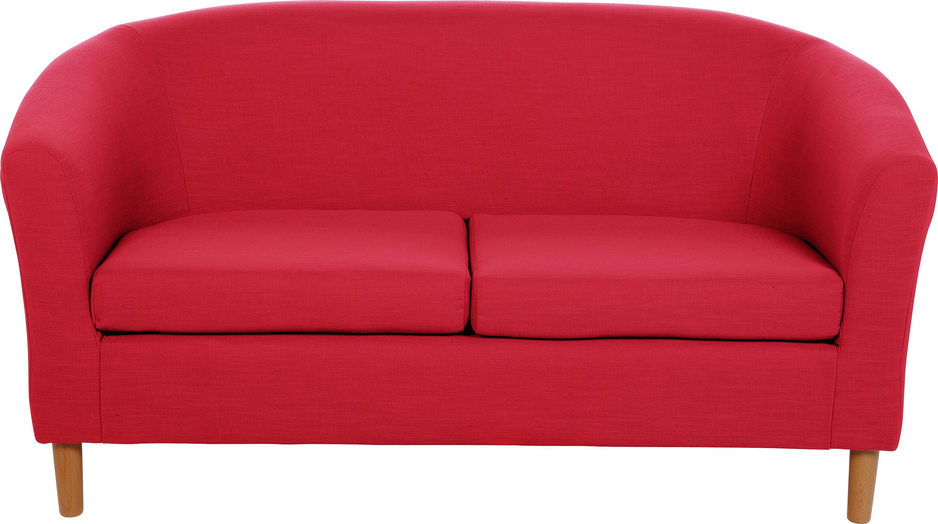Argos Home 2 Seater Fabric Tub Sofa Red (2486323) Argos Price