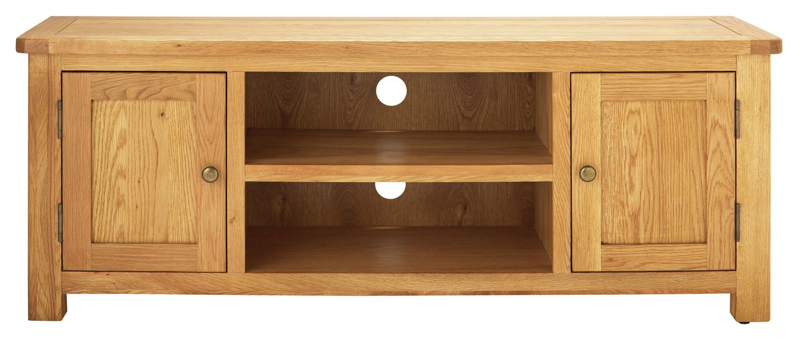 Argos Home Kent Large Solid Oak & Oak Veneer TV Bench Reviews
