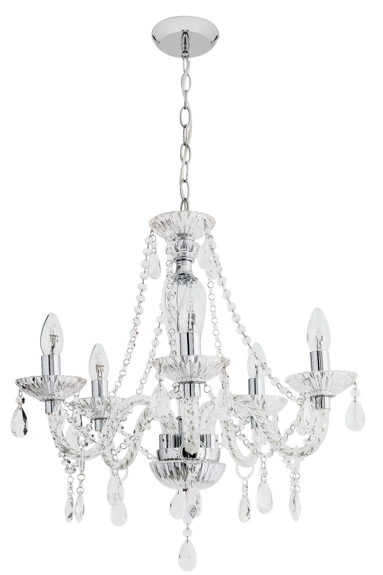 Argos Home Como 5 Light Glass Chandelier Reviews Updated June 2024