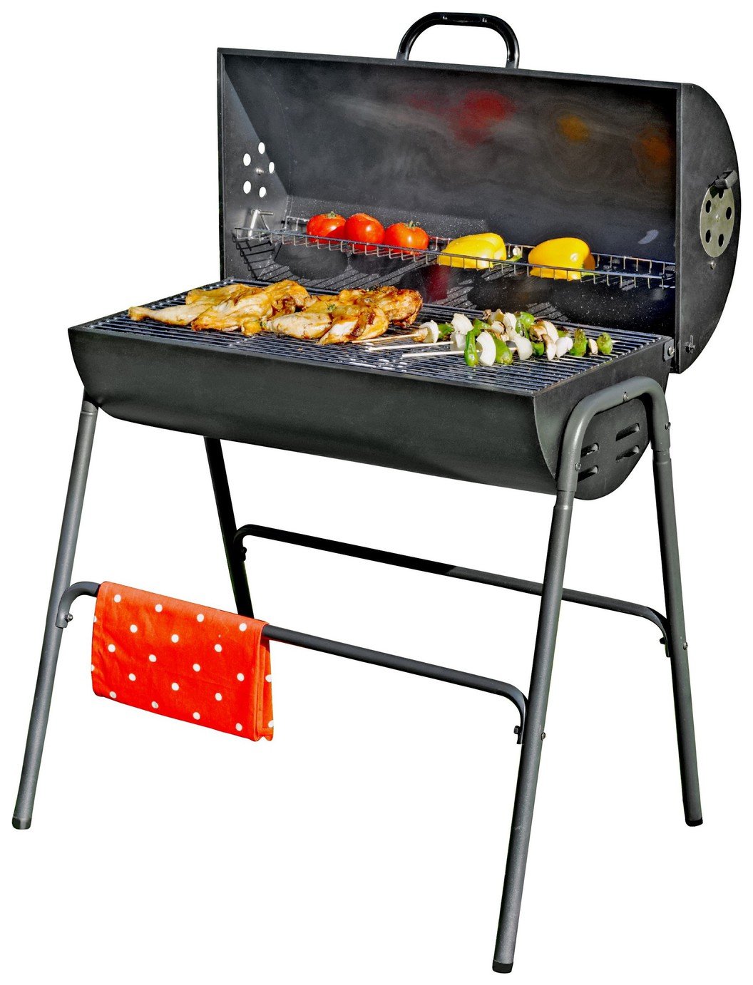 Charcoal Oil Drum BBQ with Warming Rack Review