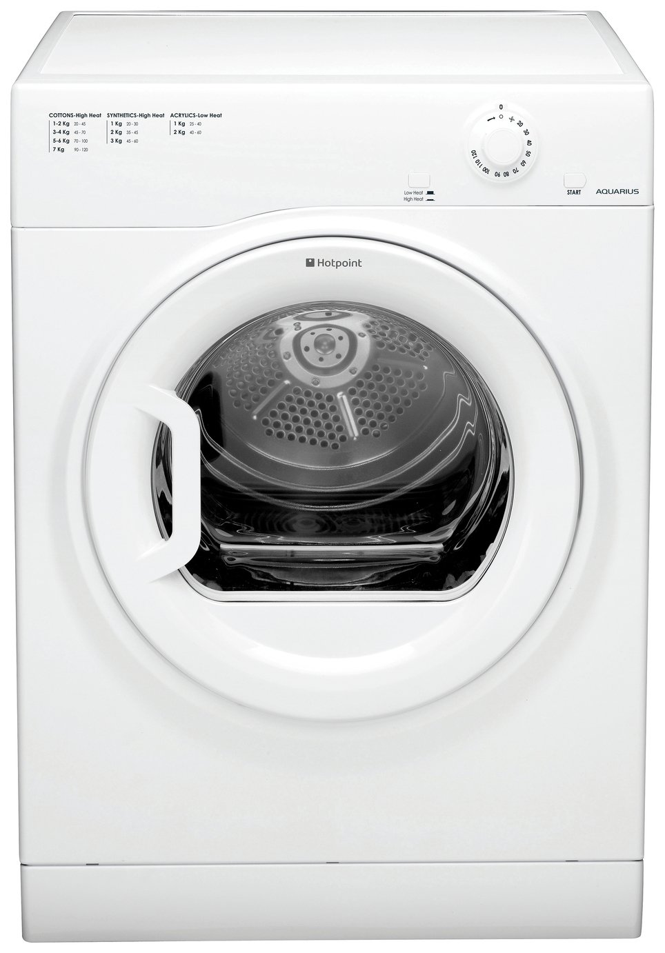 Hotpoint Aquarius TVFM70BGP 7KG Vented Tumble Dryer Reviews