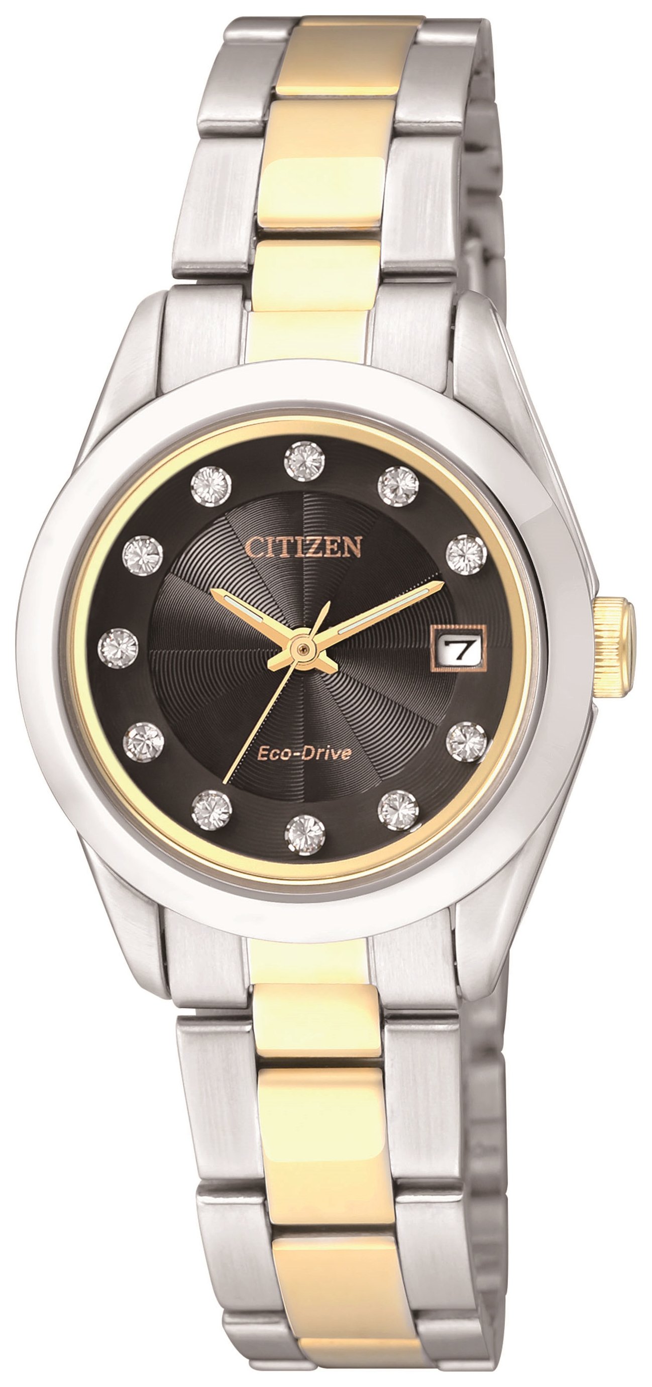 Citizen Ladies EcoDrive Black Dial Two Tone Watch Reviews