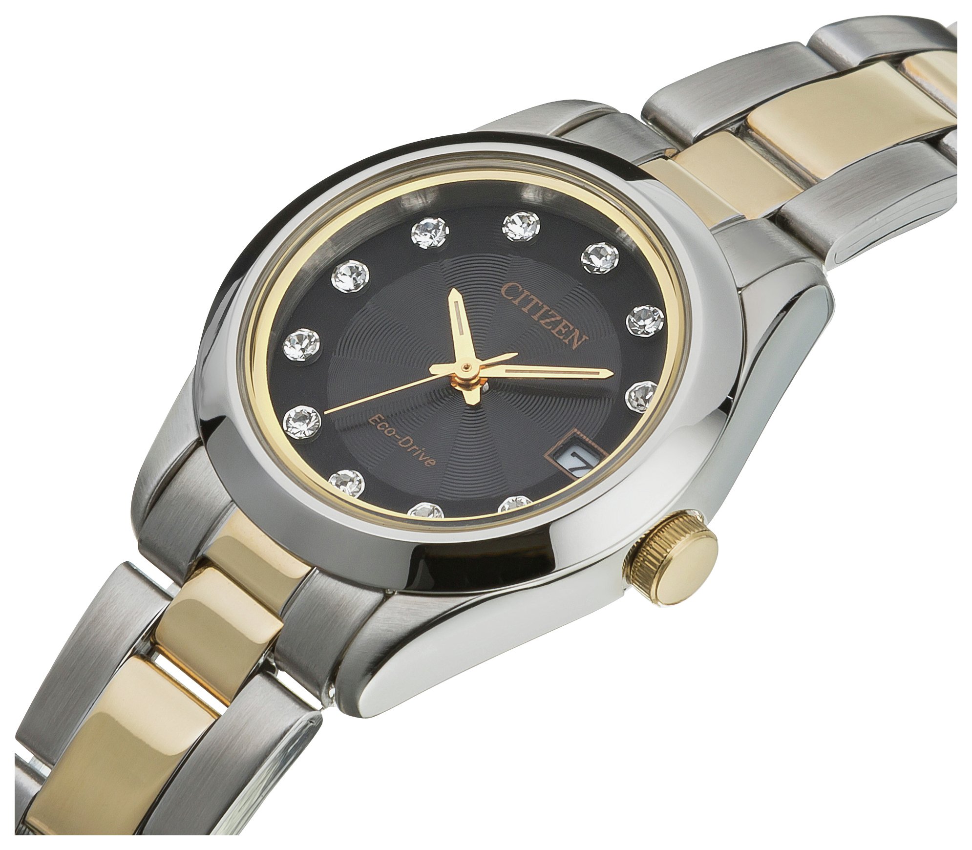 Citizen Ladies EcoDrive Black Dial Two Tone Watch Reviews