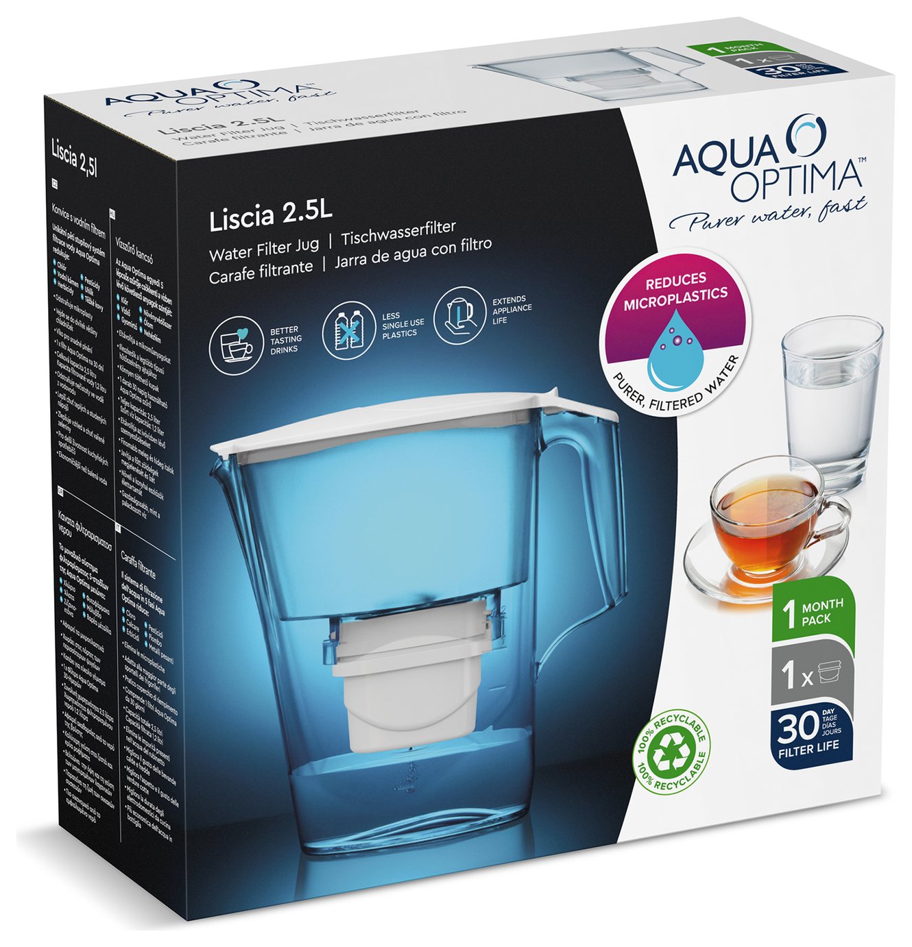 Aqua Optima Liscia Water Filter Jug Reviews Updated April 2024