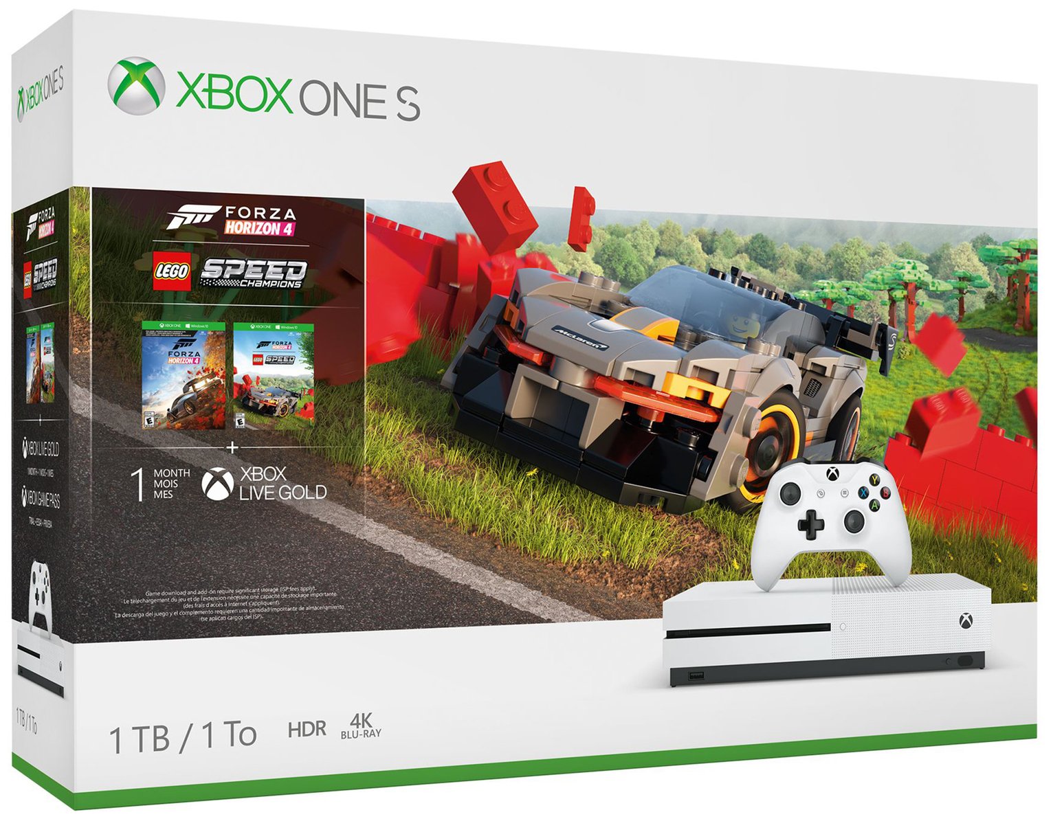 Xbox One S 1TB Console & Forza Horizon 4 LEGO Speed Bundle (3107364