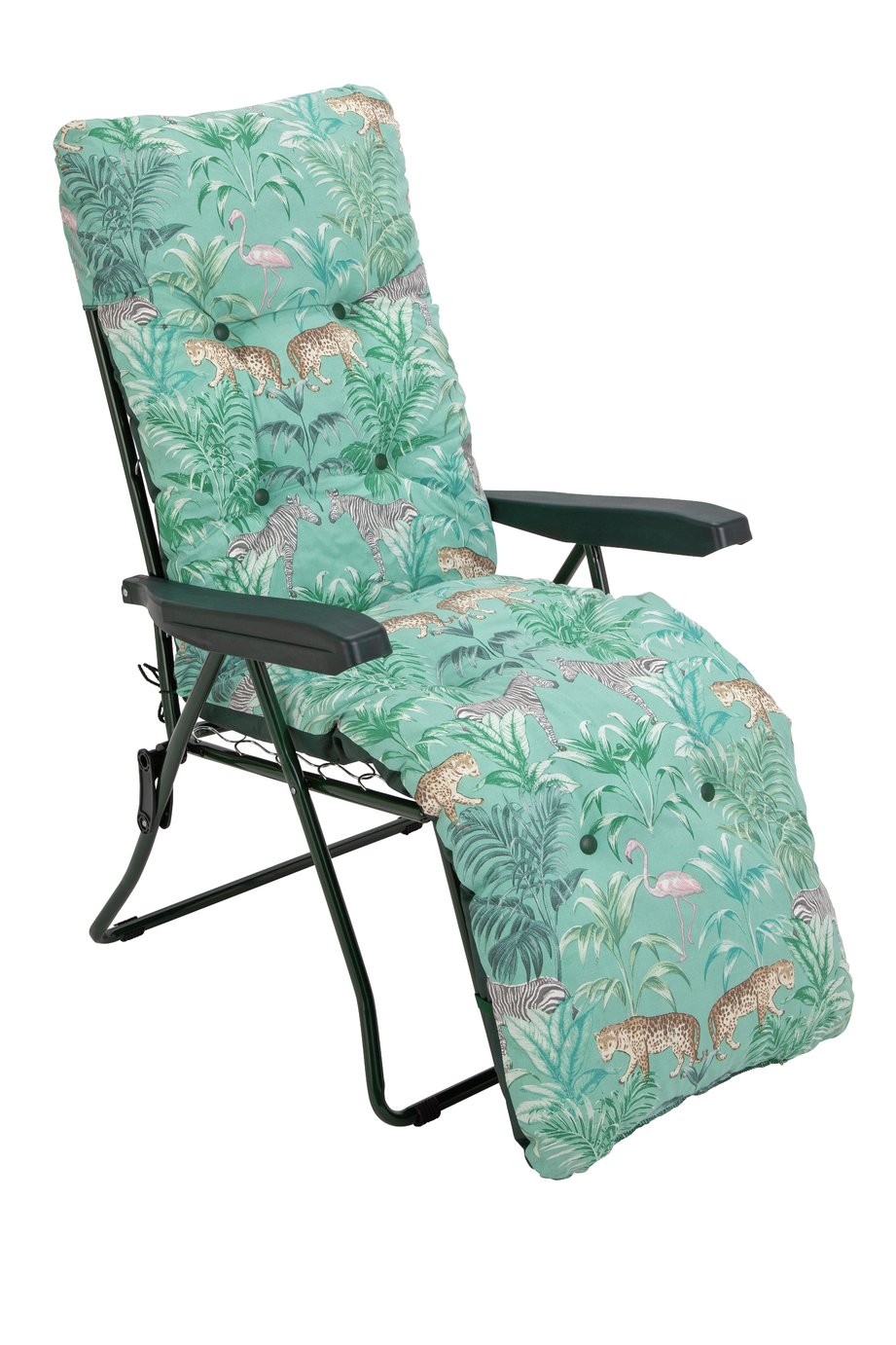  Argos Argos Home Metal Folding Relaxer Chair Wilderness Jungle