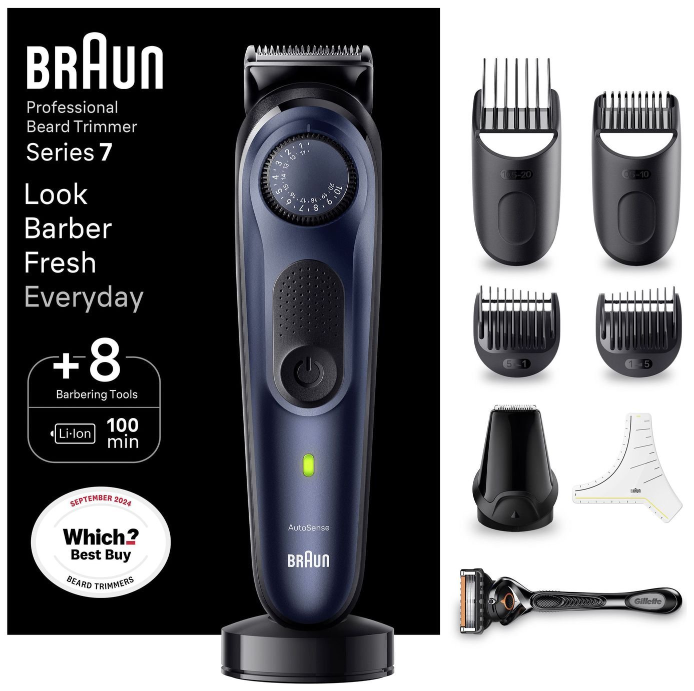 Braun Pro Series 7 Beard and Stubble Trimmer BT7421 (3132913) Argos