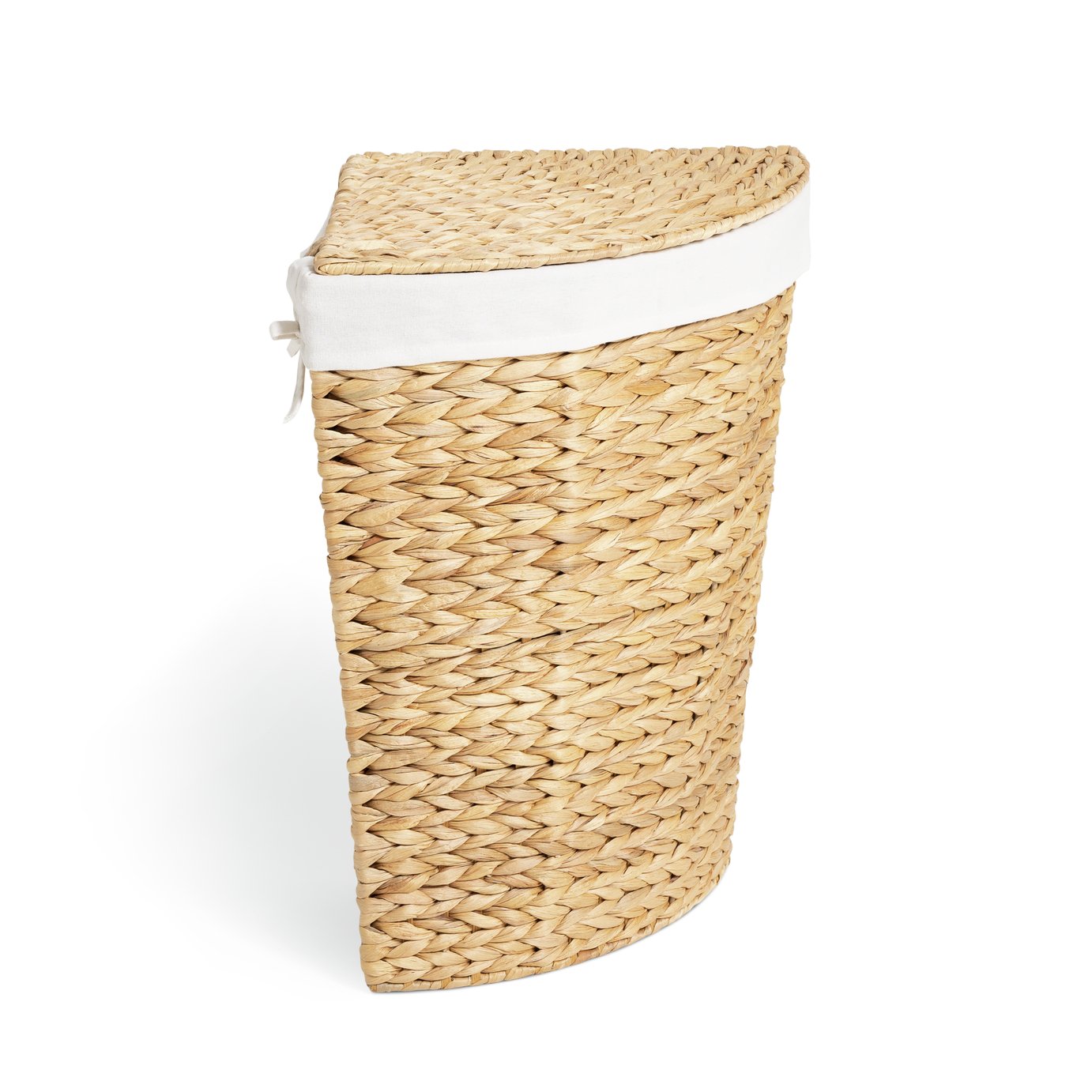 Habitat Corner Water Hyacinth Laundry Basket Natural (3136995