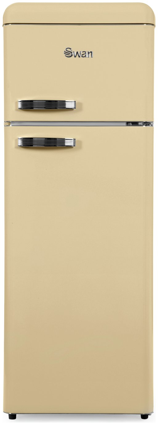 Swan SR11010CN Retro Tall Fridge Freezer Cream (3556702) Argos