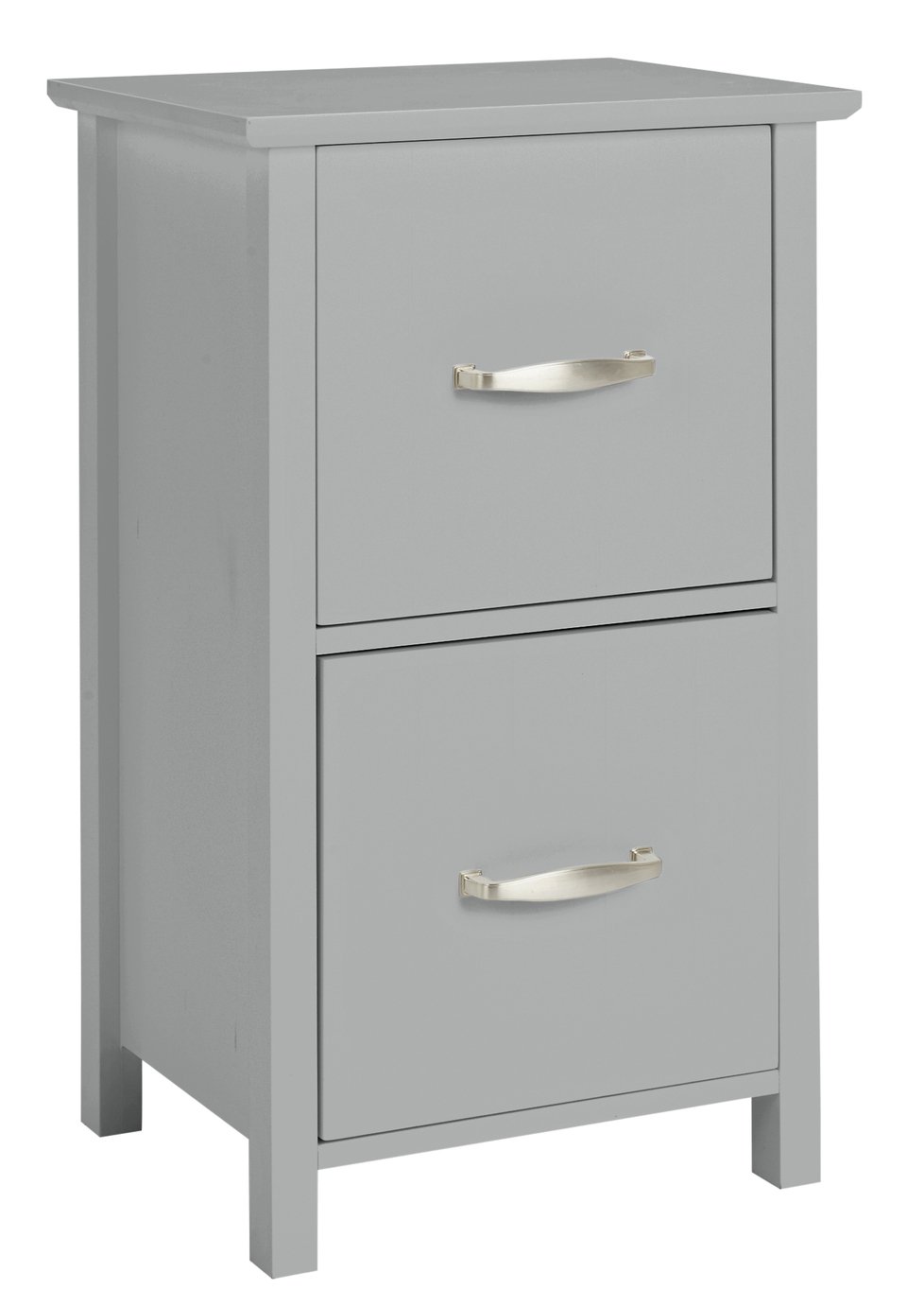 Argos Home Tongue & Groove 2 Drawer Storage Unit Grey (7033331