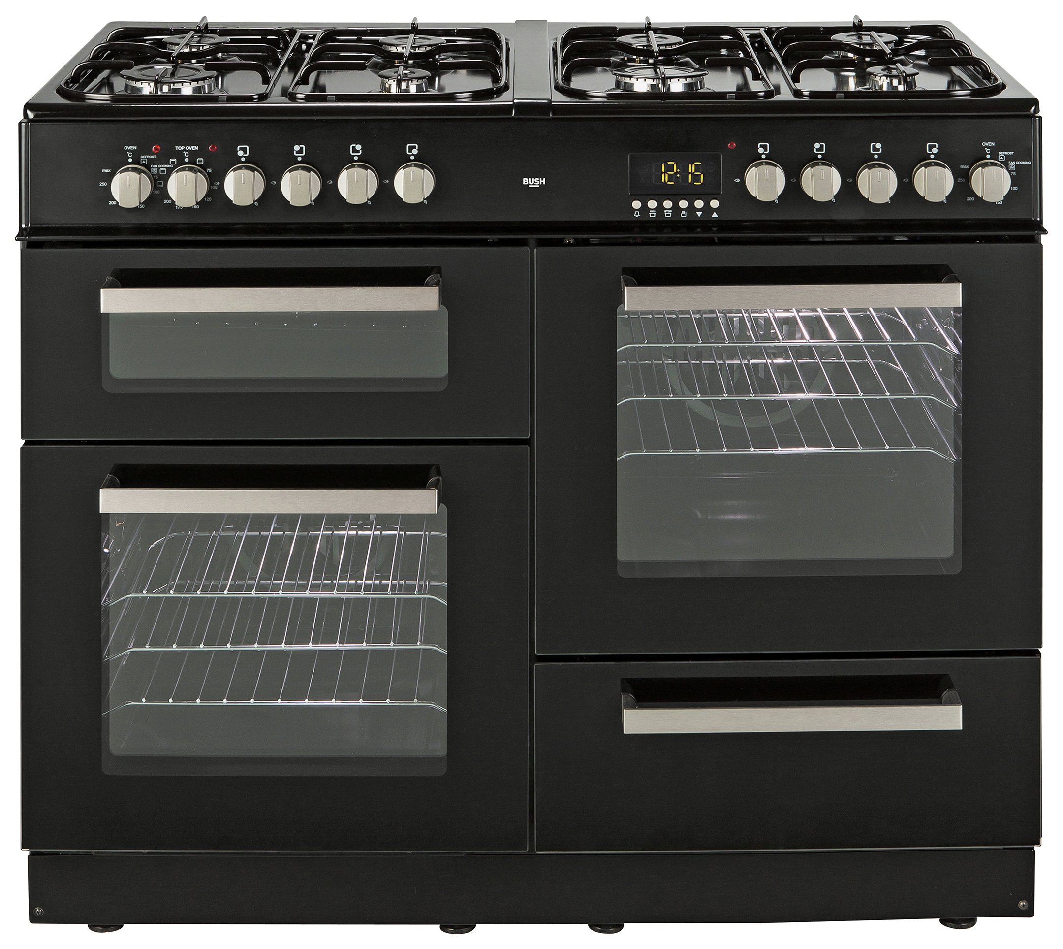 Bush BCYU100DFB Dual Fuel Range Cooker Black/Ins/Del/Rec. Review