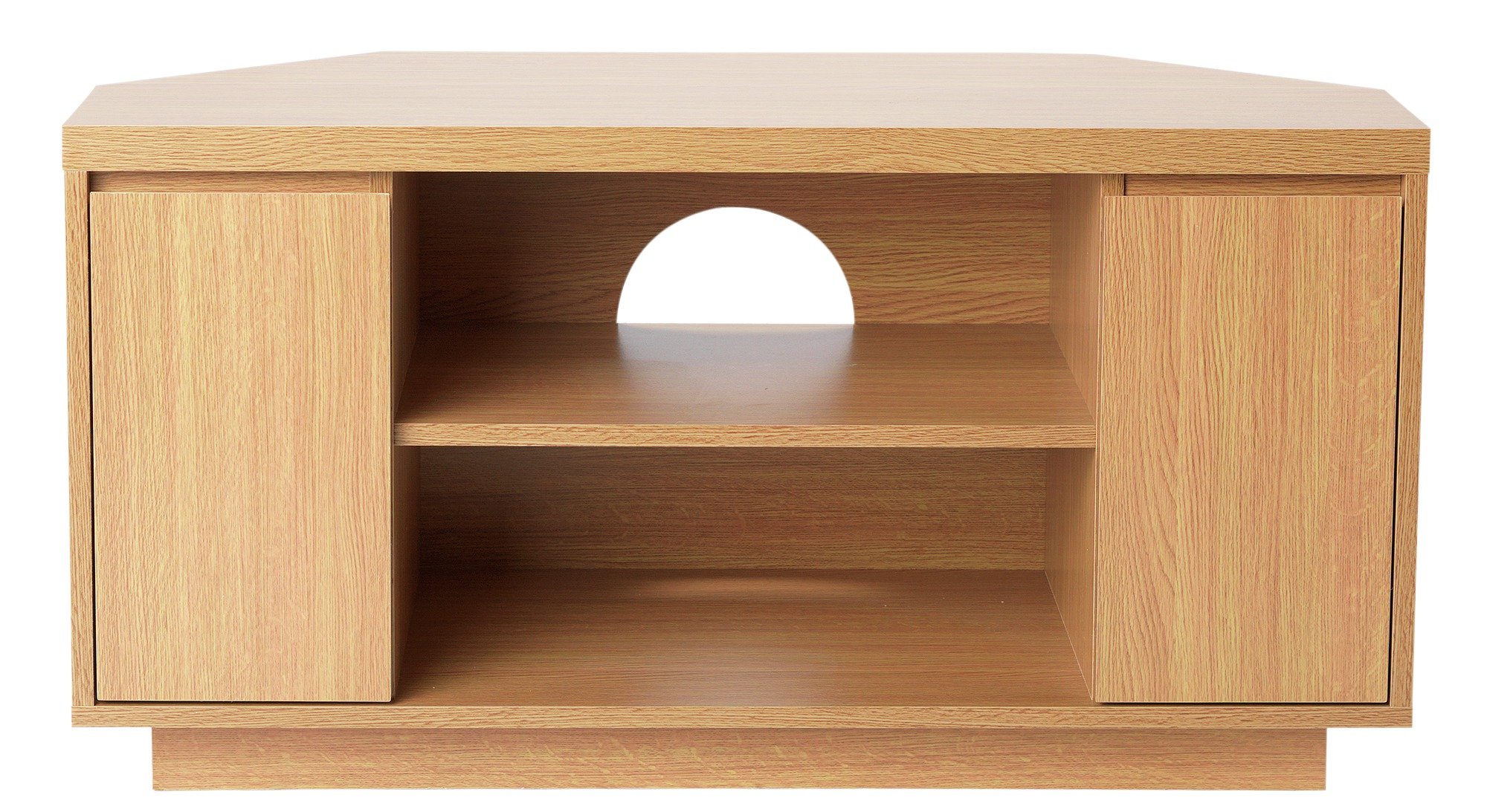 Argos Home 2 Door Corner TV Unit Oak Effect (3896039) Argos Price
