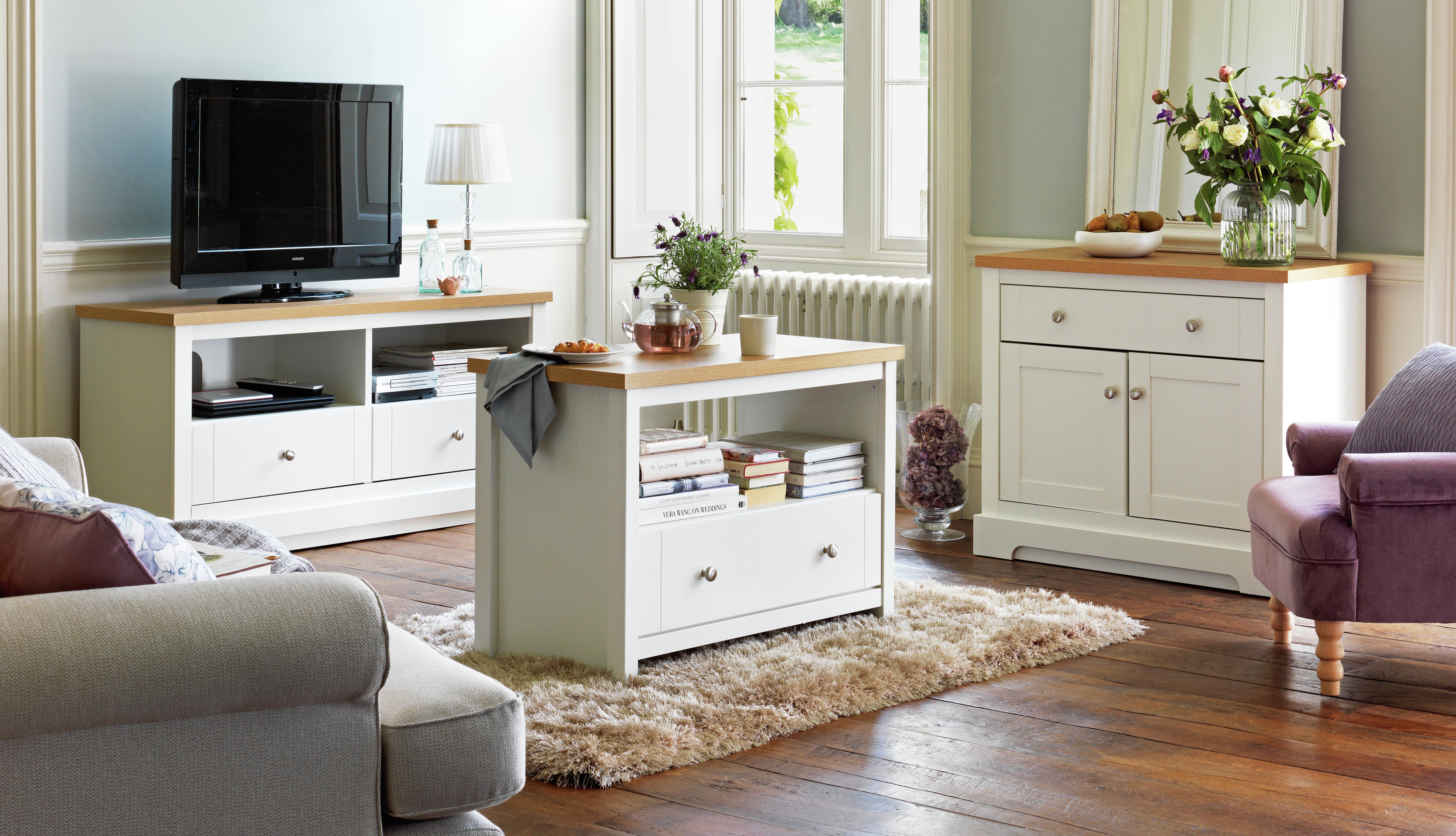 Buy Heart of House Westbury 2 Door 1 Drawer Sideboard White at Argos