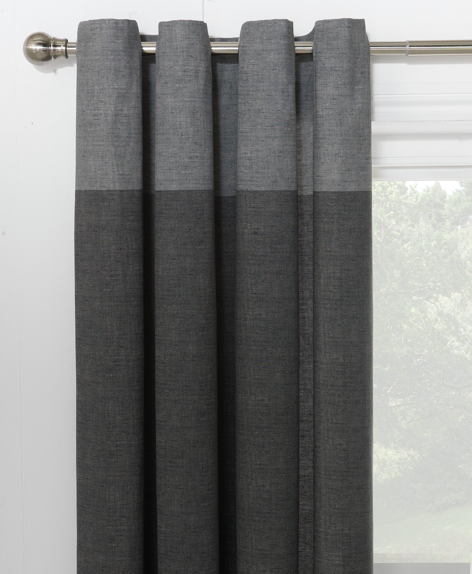 Argos Home Dublin Unlined Eyelet Curtains 229x229cm Char (4117982