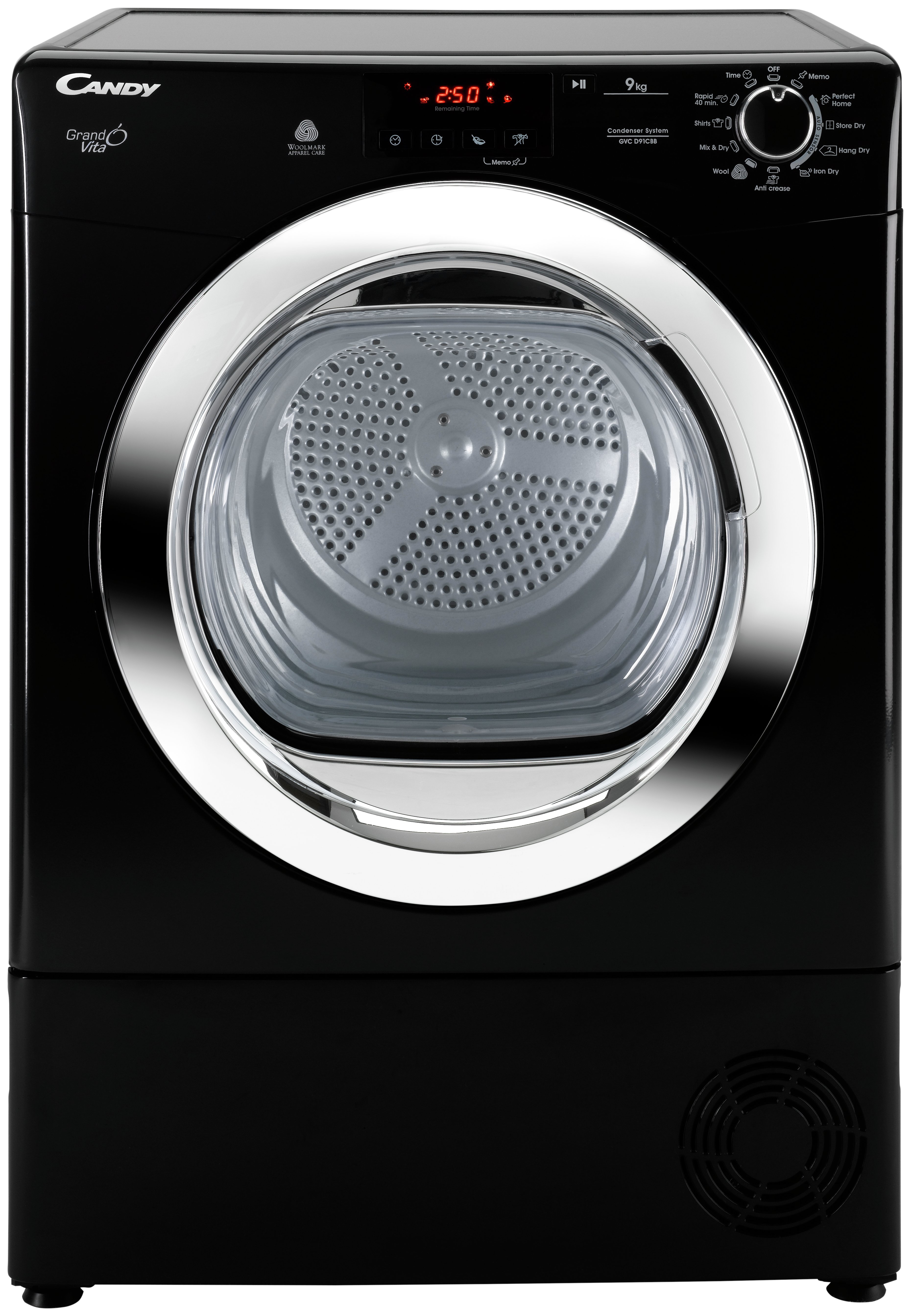 Candy GVCD91CBB 9KG Condenser Tumble Dryer Black