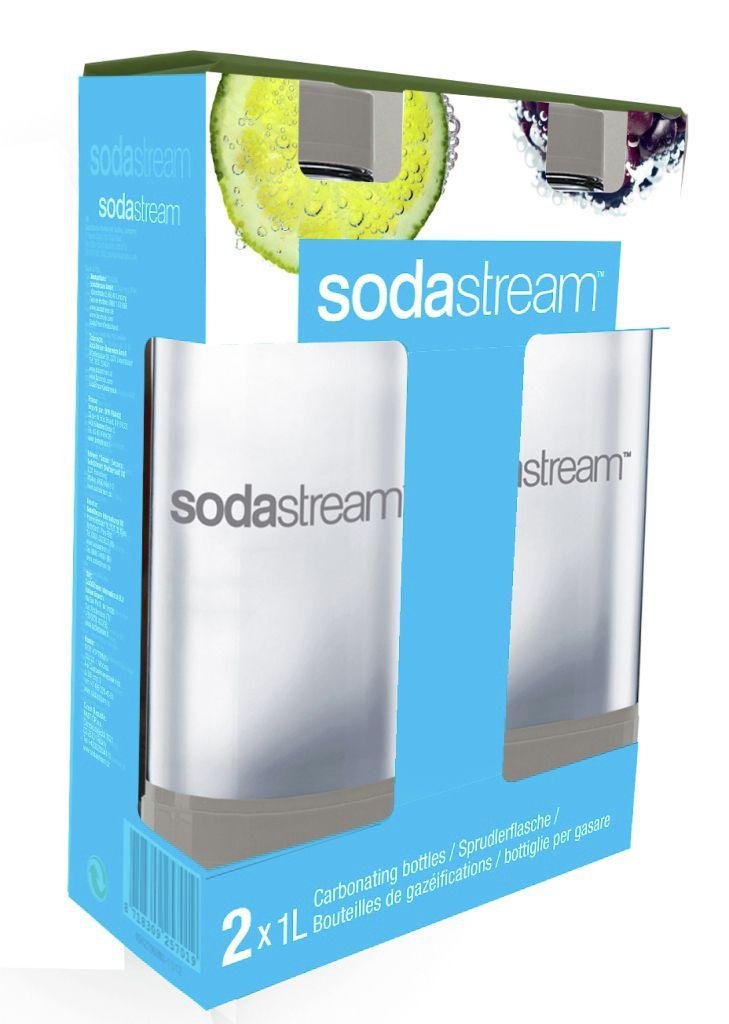 SodaStream 1 Litre Grey Bottles Twin Pack (4125699) Argos Price