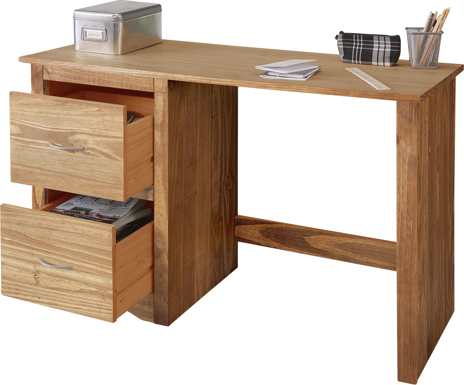 Buy Chester Desk Dark Pine Desks and workstations Argos