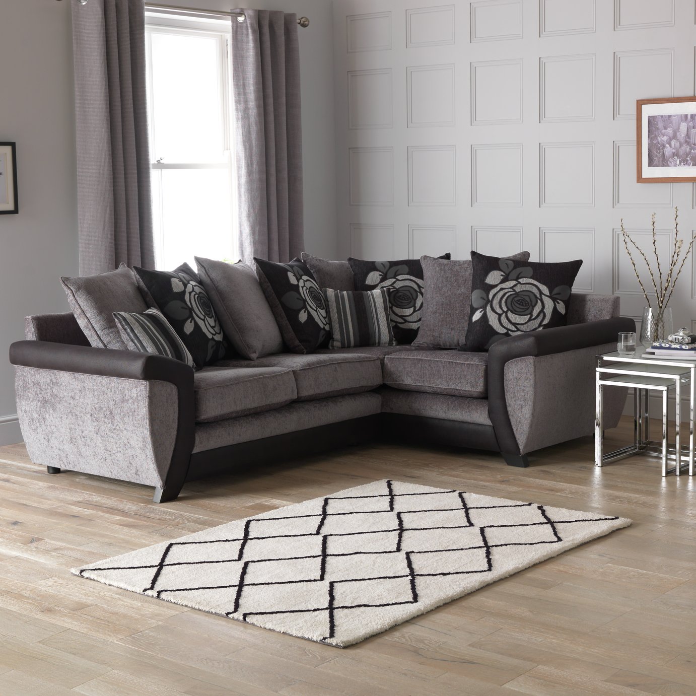 Argos Home Illusion Right Corner Fabric Sofa Reviews Updated June 2023